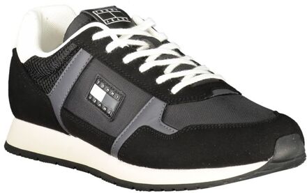 Tommy Hilfiger Kleurblok Casual Sneakers Zwart - EU 44