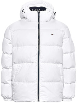 Tommy Hilfiger Korte donsjas met afneembare capuchon Tommy Hilfiger , White , Heren - Xl,L,M