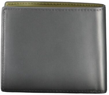 Tommy Hilfiger Leren Bifold Portemonnee - maat Grijs