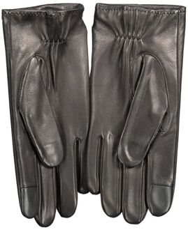 Tommy Hilfiger Leren Handschoenen Grijs - M