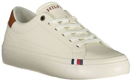 Tommy Hilfiger Leren Lage Sneakers Fm0fm03467 - maat Ivoor