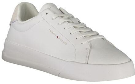 Tommy Hilfiger Leren Lage Sneakers - maat EU 40 Wit