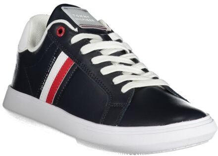 Tommy Hilfiger Leren Sneakers Fm0fm03774 Donkerblauw - EU 45