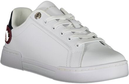 Tommy Hilfiger Leren Sneakers Fw0fw04276 - maat EU 40 Wit
