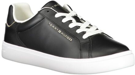 Tommy Hilfiger Leren Sneakers Fw0fw04276 Zwart