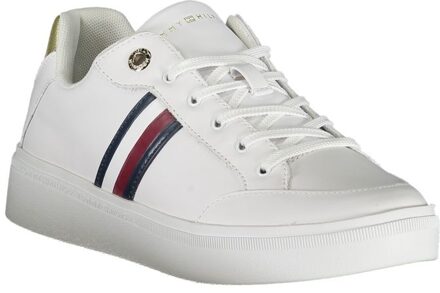 Tommy Hilfiger Leren Sneakers Fw0fw07466 - maat Wit