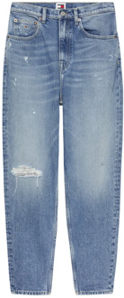 Tommy Hilfiger Lichte Denim Mom Jeans Tommy Hilfiger , Blue , Dames - W27 L30,W29 L30,W30 L30