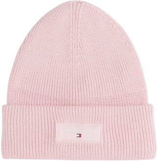 Tommy Hilfiger Linear Logo Patch Beanie Dames - 1 SIZE