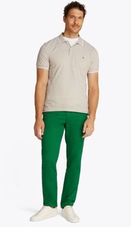 Tommy Hilfiger Linen Piqué Poloshirt Beige - XL