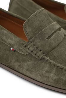 Tommy Hilfiger Loafers Driver Army Donkergroen