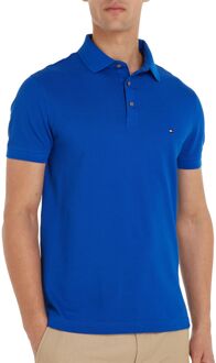 Tommy Hilfiger Logo Polo Blauw Mw0Mw17771 C66 Tommy Hilfiger , Blue , Heren