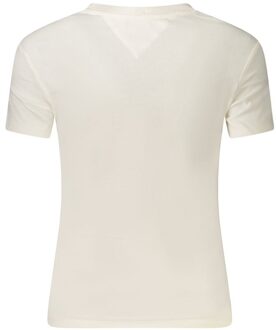 Tommy Hilfiger Logo Slim Fit T-shirt Crème
