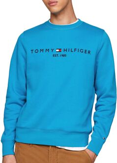 Tommy Hilfiger Logo Sweater Heren blauw - M