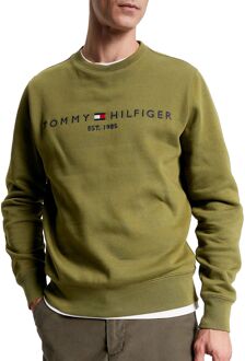 Tommy Hilfiger Logo Sweater Heren groen - M