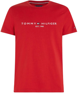 Tommy Hilfiger Logo T-shirt Rood Groen