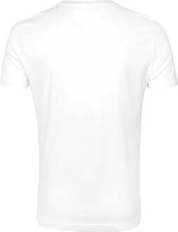 Tommy Hilfiger Logo T-shirt Wit - S,L,XL,XXL