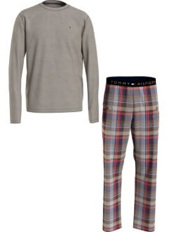 Tommy Hilfiger Long Sleeve Flannel Pyjama Set * Actie * Grijs,Versch.kleure/Patroon - Small