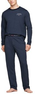 Tommy Hilfiger Long Sleeve Jersey PJ Set Blauw - Large