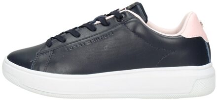 Tommy Hilfiger Lowcut Leather Cupsole Blauw - 36