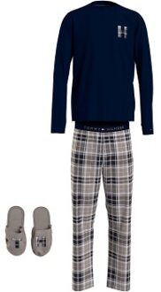 Tommy Hilfiger LS Pant Slippers Flannel Giftset Versch.kleure/Patroon - Small