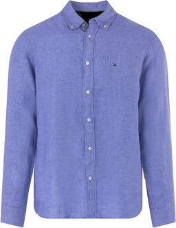 Tommy Hilfiger Menswear casual overhemd met lange mouwen Blauw - XL
