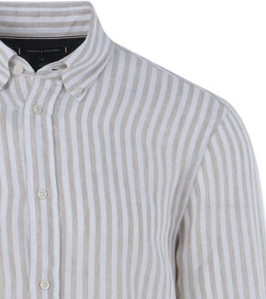 Tommy Hilfiger Menswear casual overhemd met lange mouwen - maat XXL Blauw