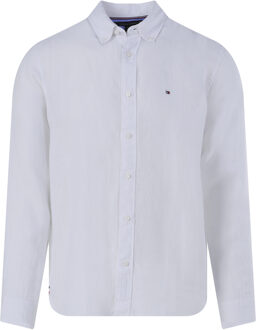Tommy Hilfiger Menswear casual overhemd met lange mouwen Wit - XL