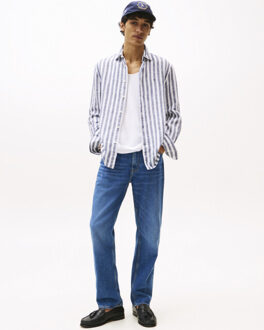 Tommy Hilfiger Menswear casual shirt ls - maat M Beige