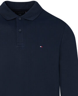 Tommy Hilfiger Menswear polo met lange mouwen Blauw