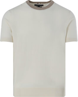 Tommy Hilfiger Menswear t-shirt met korte mouwen Beige - XL