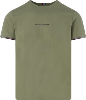 Tommy Hilfiger Menswear t-shirt met korte mouwen Groen - L