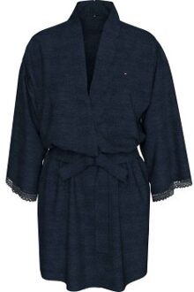 Tommy Hilfiger Modal Kimono Beige,Blauw - Small,Medium,Large,X-Large
