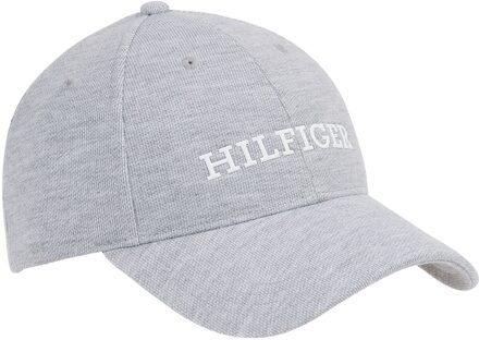 Tommy Hilfiger Monotype Jersey 6 Cap Heren lichtgrijs - wit - 1-SIZE