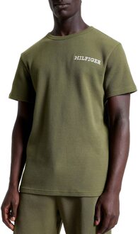 Tommy Hilfiger Montype Lounge Shirt Heren groen - XL
