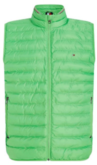 Tommy Hilfiger Mouwloze gewatteerde jas van gerecycled polyester Tommy Hilfiger , Green , Heren - 2Xl,Xl,L,M