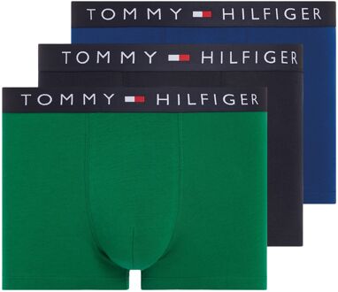 Tommy Hilfiger Original Boxershorts Heren (3-pack) blauw - donkerblauw - groen - S