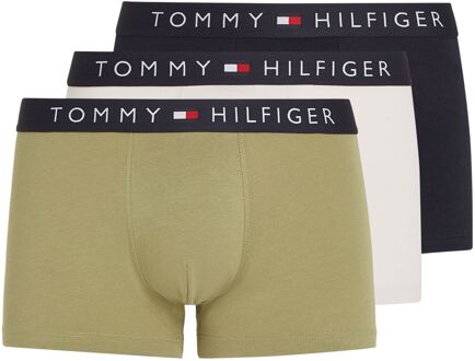 Tommy Hilfiger Original Boxershorts Heren (3-pack) groen - donkerblauw - lichtgrijs - M