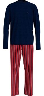 Tommy Hilfiger Original Organic Cotton Pyjama Versch.kleure/Patroon,Blauw,Rood - Large