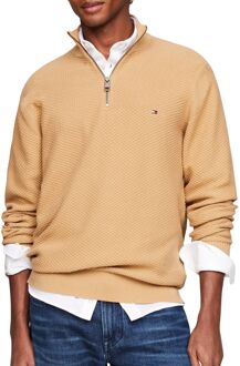 Tommy Hilfiger Oval Structure Sweater Heren beige