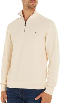 Tommy Hilfiger Oval Structure Sweater Heren crème - L