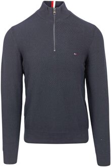 Tommy Hilfiger Oval Structure Sweater Heren donkerblauw - L