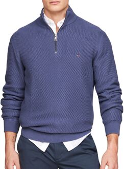 Tommy Hilfiger Oval Structure Sweater Heren paars - L