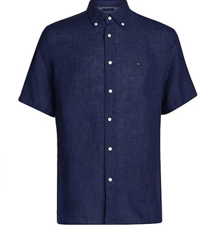 Tommy Hilfiger Overhemd 35207 carbon navy Blauw - XL