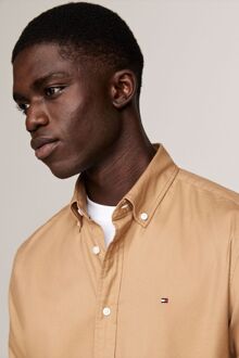 Tommy Hilfiger Overhemd Brushed Beige - XL,XXL