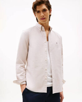 Tommy Hilfiger Overhemd lange mouw mw0mw35774 Taupe