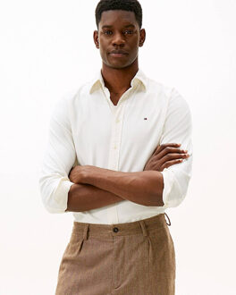 Tommy Hilfiger Overhemd lange mouw mw0mw40469 - maat M Ecru