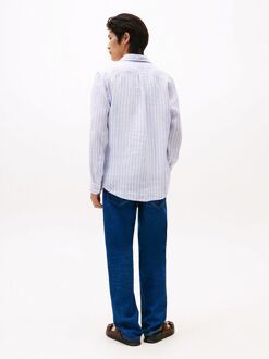 Tommy Hilfiger Overhemd Linnen Licht Blauw - L,XL