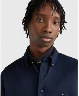 Tommy Hilfiger Overhemden Core Flex Poplin Blauw