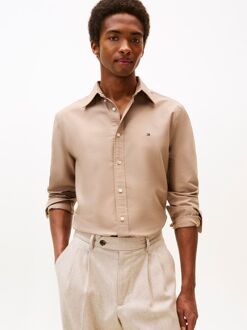 Tommy Hilfiger Oxford Overhemd Camel Bruin - 3XL,M