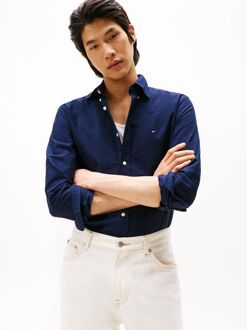 Tommy Hilfiger Oxford Overhemd Navy Donkerblauw - 3XL,L,M,S,XL,XXL